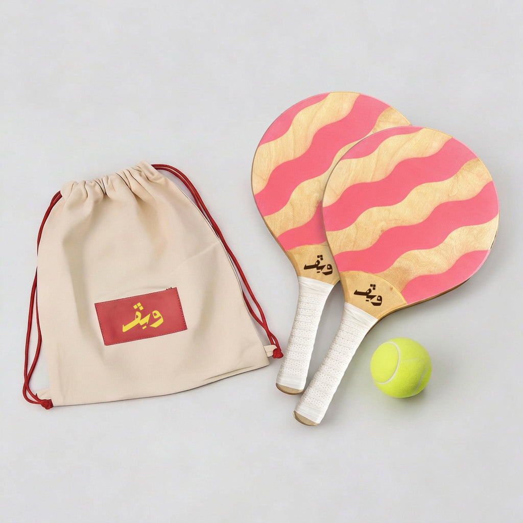 PINK WAVE Full Set – Includes 2 Rackets, Ball & WAVE Bag
